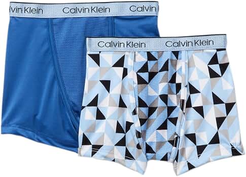 Amazon.co.jp: Calvin Klein Boy`s 2 Pack Microfiber Boxer Briefs
